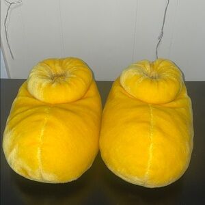 Disney Yellow Plush Slippers